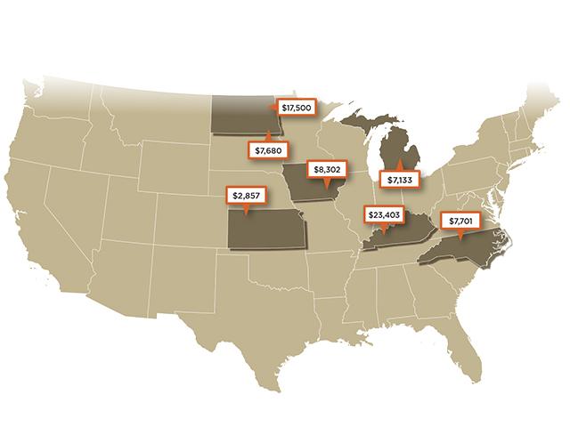 Per Acre Prices (Progressive Farmer)