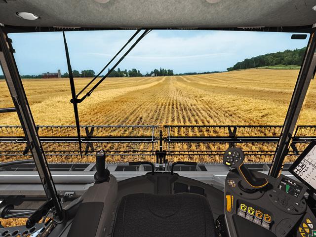 Combine sales for all of 2023 were up, but barely, and much weaker than would have been indicated by extremely strong sales through the early months of 2023. (Photo courtesy of AGCO)
