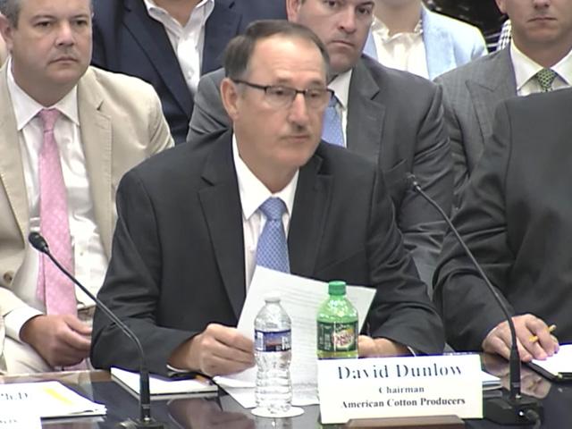 North Carolina farmer David Dunlow told the House Agriculture Committee on Tuesday that his farming operation is in trouble. (DTN screenshot of live video feed)