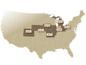 Recent Farmland Sales in Colorado, Illinois, Iowa, Michigan, Missouri, Nebraska, Ohio