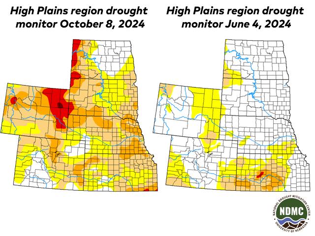 Drought has expanded by more than 500% in the U.S. Drought Monitor High Plains region since early June. (U.S. Drought Monitor graphic)