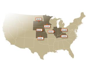 Recent Farmland Sales in Illinois, Indiana, Kansas, Kentucky, Minnesota, Nebraska, South Dakota