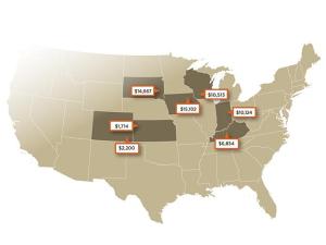 Recent Farmland Sales in Colorado, Indiana, Iowa, Kansas, Kentucky, South Dakota, Wisconsin