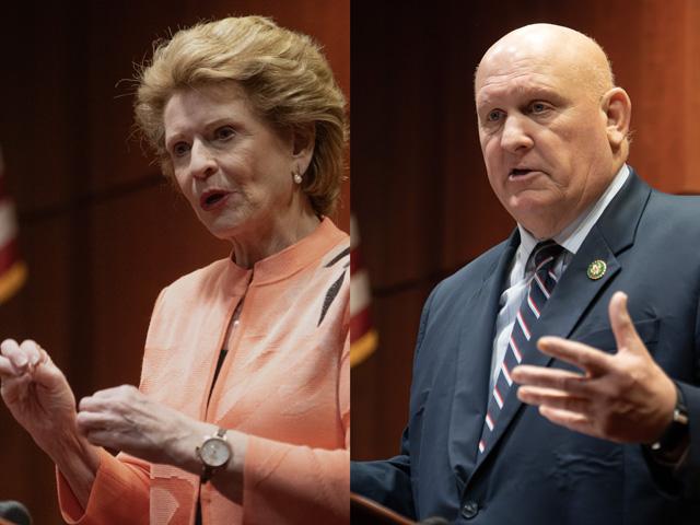 Sen. Debbie Stabenow, D-Mich., retiring chairwoman of the Senate Agriculture Committee, and Rep. Glenn GT Thompson, chairman of the House Agriculture Committee, earlier this year. Congress finally came together on an economic package Tuesday evening for farmers in lieu of a new farm bill. (DTN file photo)