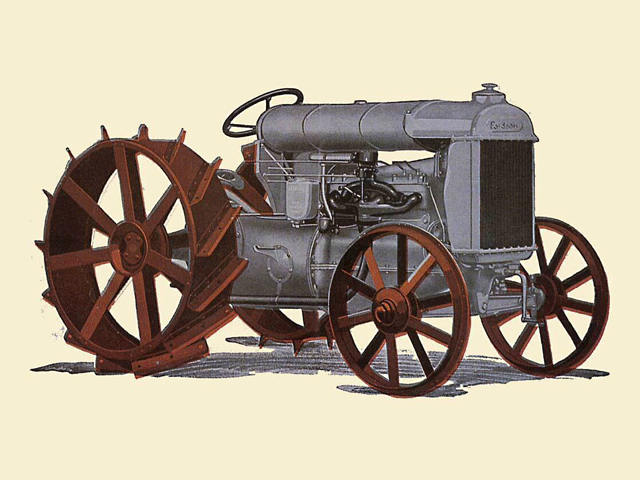 Is this a Hoyt Clagwell tractor or a Fordson Model F tractor? (Photo courtesy of the Living History Farms of Urbandale, Iowa)
