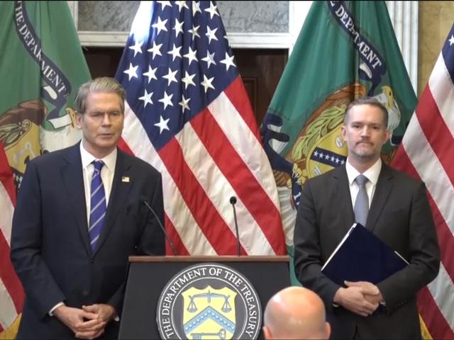 Soybeans did not come up Wednesday when Treasury Secretary Scott Bessent and U.S. Trade Representative Jamieson Greer held a press conference in Washington about the ongoing trade disputes with China, but the event demonstrated a high level of frustration within the Trump administration over China’s latest actions. (image from livestream)