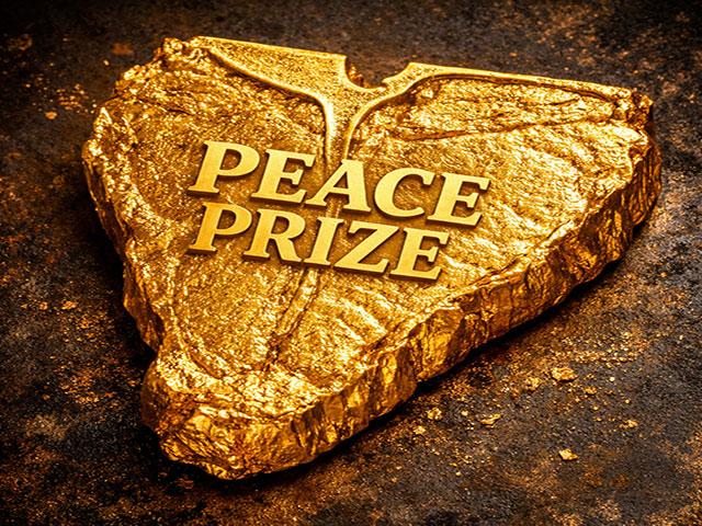 Artificial Intelligence may have created this "Peace Prize" but the country's meatpackers might need to come up with something similar to get the Trump administration to back off its pressure over beef prices. (Image created by ChatGPT)
