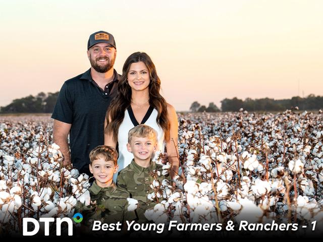 Layne and Ryane Miles' business grows crops and operates other enterprises, such as trucks, to diversify income. (DTN/Progressive Farmer photo by Joel Reichenberger)