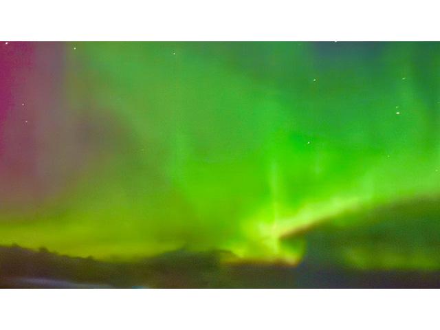 The Northern Lights, as photographed from a boat off Alta, Norway, latitude just shy of 70 degrees north. (Photo courtesy of Urban Lehner)