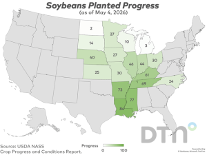 Crop Progress: Corn 38% Planted, Soybeans 33% Planted, Winter Wheat Rated 31% Good to Excellent as of May 3