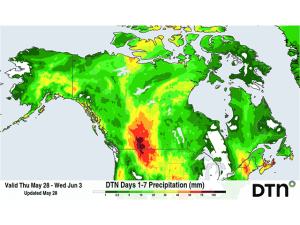 Heavy Rain for Canadian Prairies This Weekend Likely Extends Into Next Week