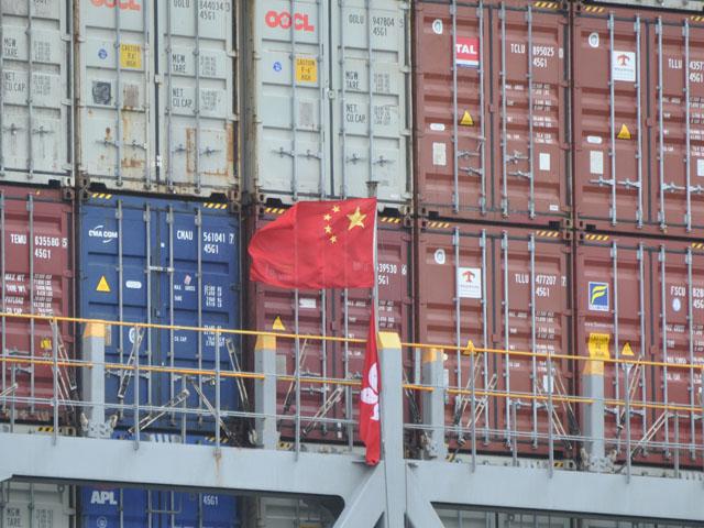 A Chinese cargo ship at a California port in 2018. The White House released details Sunday of China's agreement to buy $17 billion in additional agricultural products beyond its commitments to U.S. soybeans. The agreement also opens up U.S. beef and poultry exports to China. (DTN file photo by Chris Clayton)