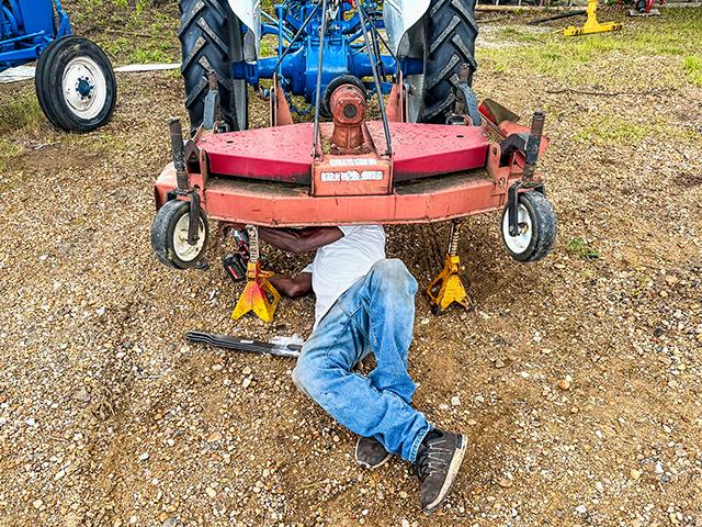 Always use caution when removing, repairing or installing lawn mower blades. (Steve Thompson)