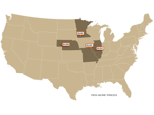Recent Farmland Sales in Illinois, Minnesota, Missouri and Nebraska