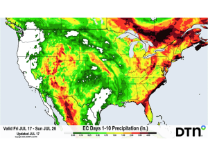 Heat Wave Coming to an End, But With Limited Rainfall for Western Corn Belt