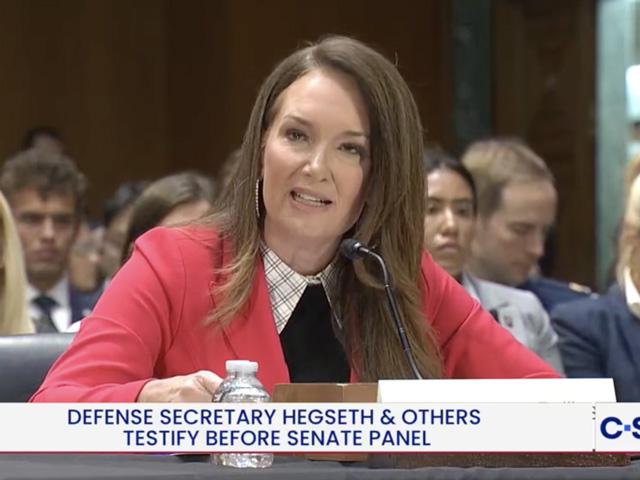 U.S. Agriculture Secretary Brooke Rollins speaks at a U.S. Senate Appropriations Committee hearing on the president's supplemental aid request. (Screenshot of C-Span livestream video)