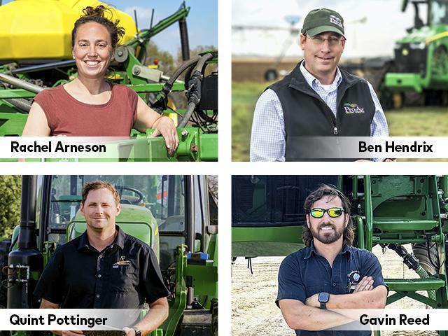 From top left, Rachel Arneson, Ben Hendrix, Quint Pottinger, Gavin Reed (Photos by Joel Reichenberger, Evan Semon, Leah Pottinger, and courtesy of Gavin Reed)