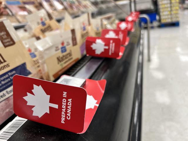 Canadian retailers have aggressively promoted domestic products as conflicts with the Trump administration have escalated. On Tuesday, the Canadian government responded to additional U.S. tariffs by placing tariffs as high as 50% on $20 billion in U.S. products. That includes fish, dairy and some farm machinery. (DTN photo by Chris Clayton)